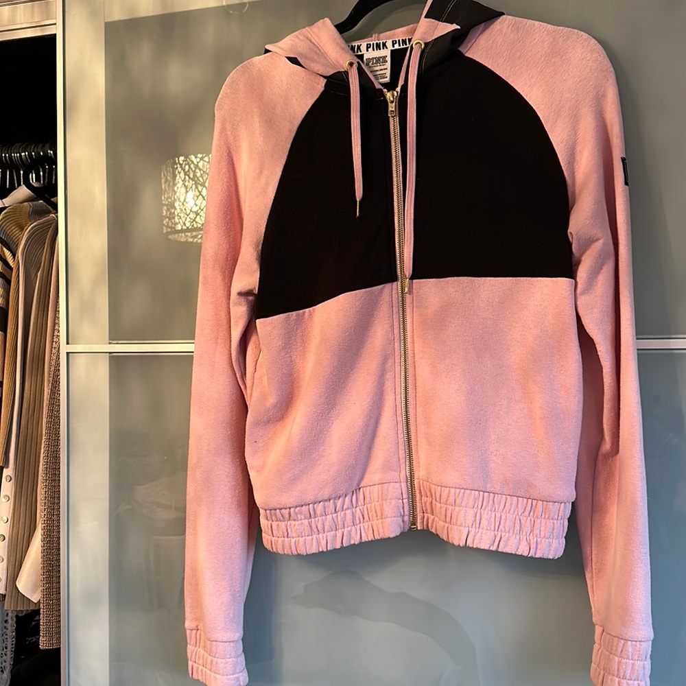 PINK full zip hoodie